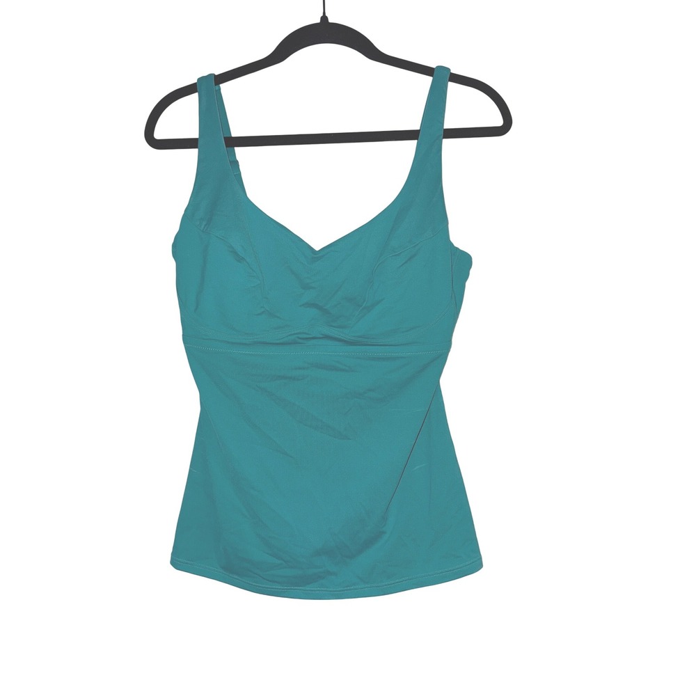 Athleta Teal Tankini Swim Top